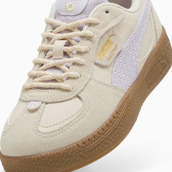 PUMA Palermo Moda Summer Feels Sneakers, Alpine Snow-Lilac Frost, Size 4, EUC - Picture 1 of 14